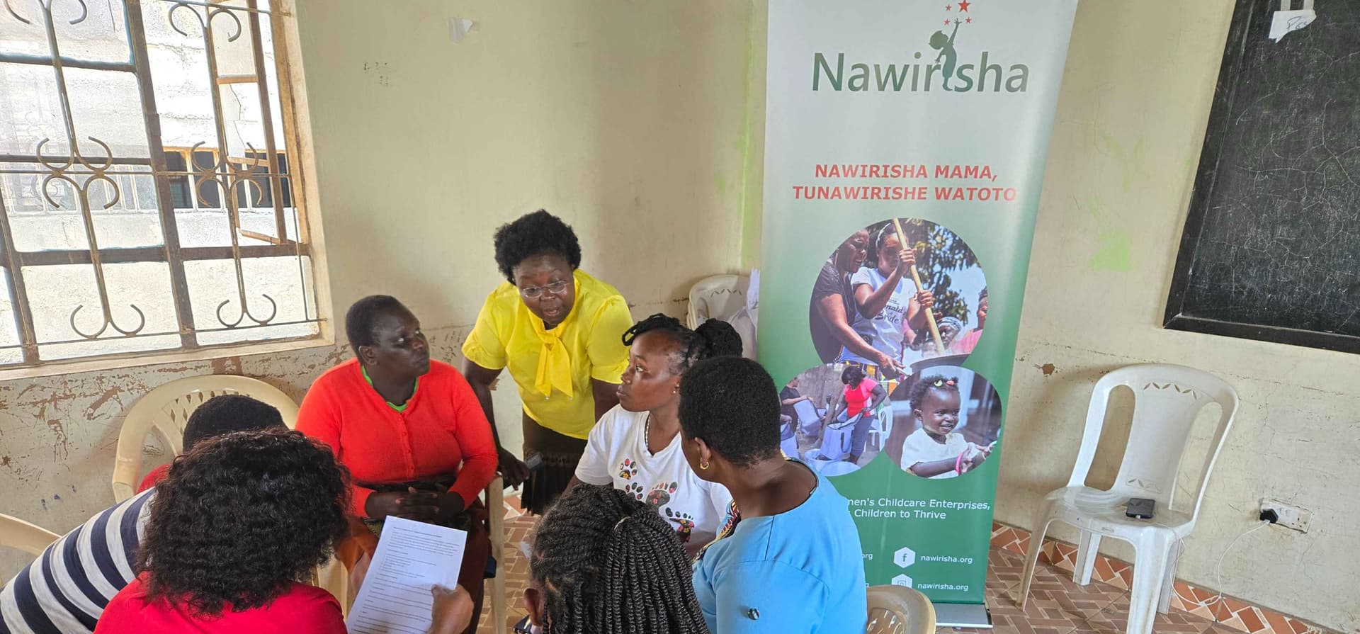 Focus Group Discussion during a consultation forum with childcare providers in Mathare, under the Mama-Care Network