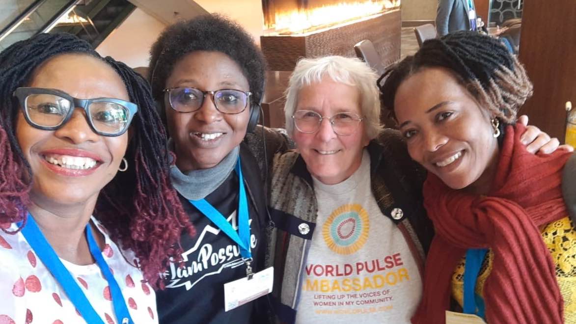 World Pulse Sisters able to put our arms around each other.