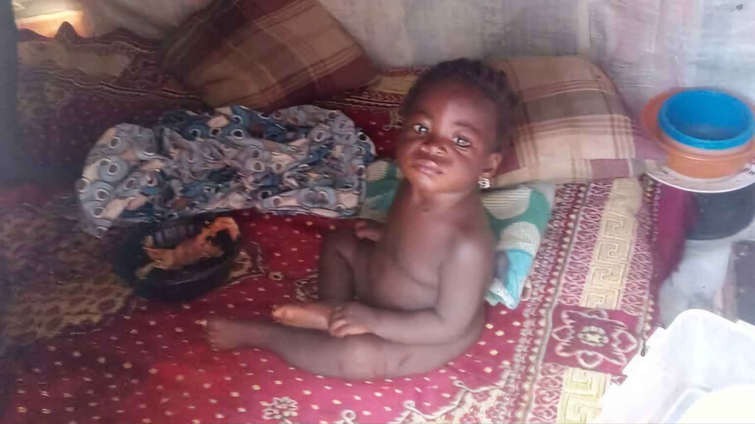 Picture was taken during my visit to one the displaced mother's during the insurgency in jos