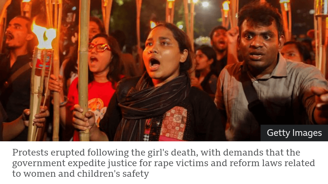 Protests against violence 
