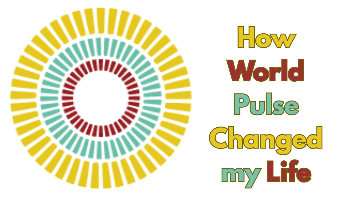 In this I have add my title and world pulse logo