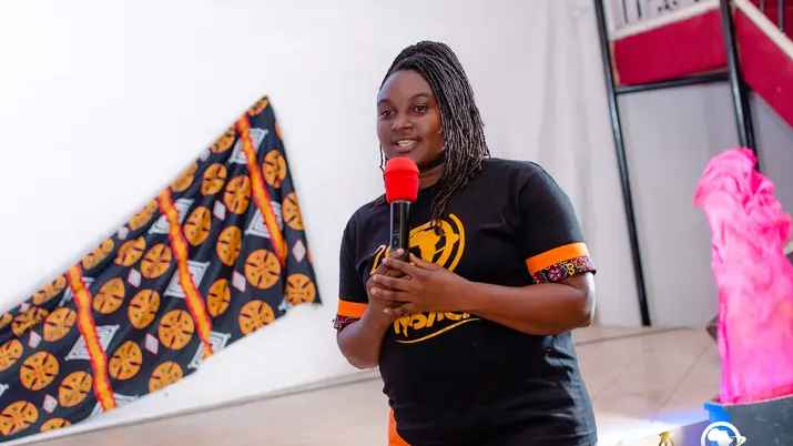 Making a speech at our New Breed Africa Celebrity Awards 2020