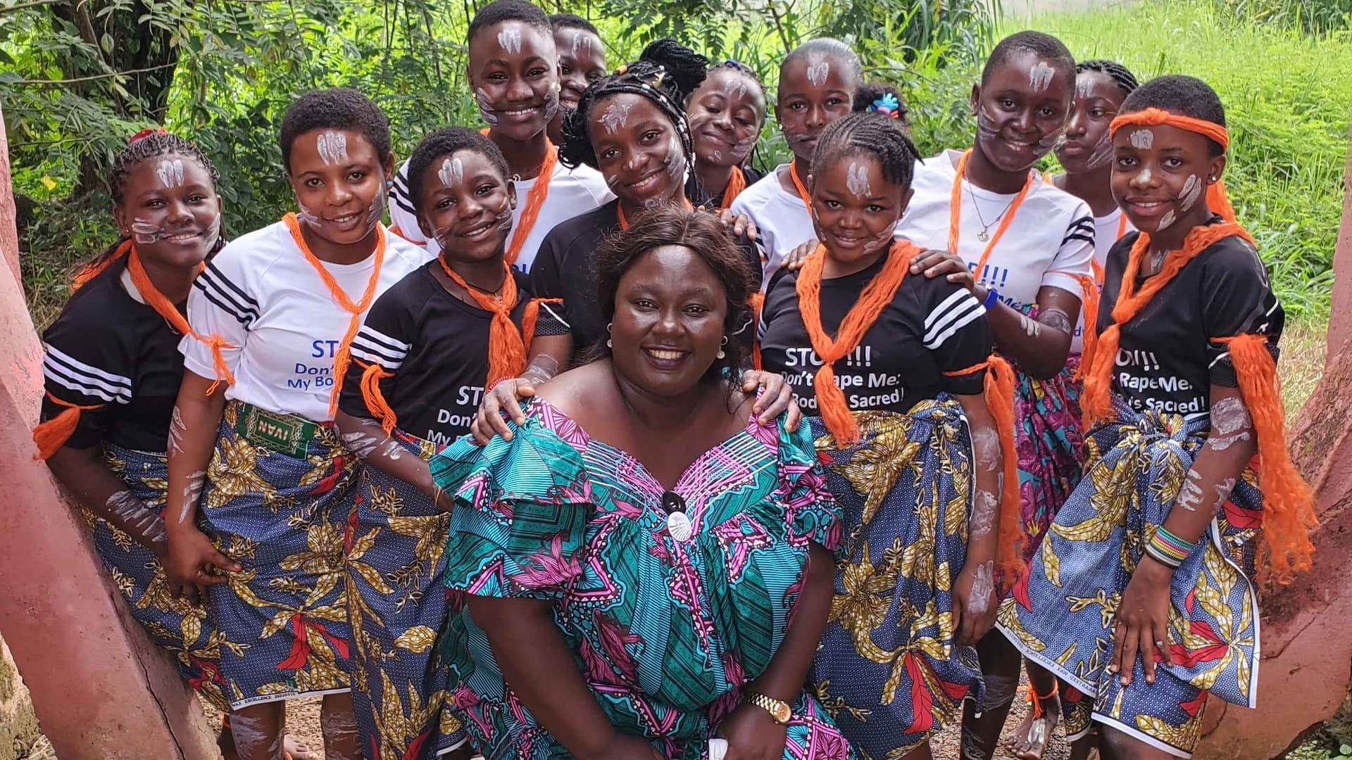 My tribal dance group during our Girls Against Rape Camp 2022